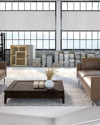 Plissees für große Fenster