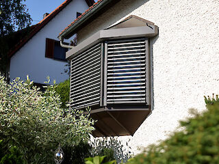 Raffstoren, Lamellen geöffnet